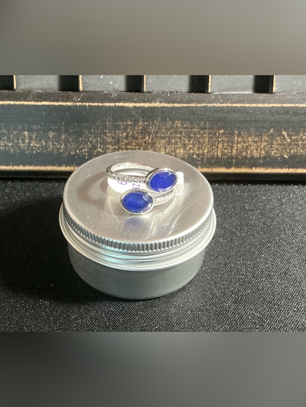 Bomb Party Ring “She’s Got Momentum” Size 9 Rhodium